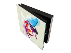 Petite armoire pour clés avec motif au choix K01 Visage de femme
