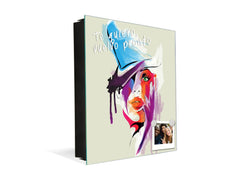 Petite armoire pour clés avec motif au choix K01 Visage de femme