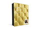 Key Cabinet Storage Box with Frameless Glass White Board KN10 Decorative Surfaces Series: Golden leather upholstery 1