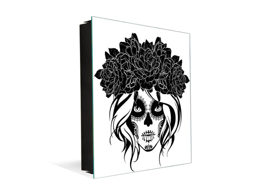 50 Key lock Box storage holder K13 Skull girl