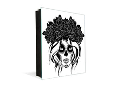 50 Key lock Box storage holder K13 Skull girl