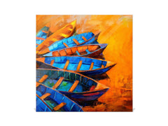 Gabinete decorativo para guardar llaves K08 Pintura al óleo sobre lienzo