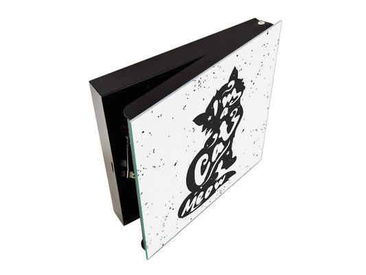 50 Keys Cabinet and Dry Erase Board in ONE K16 Doodle texts: I am a cat