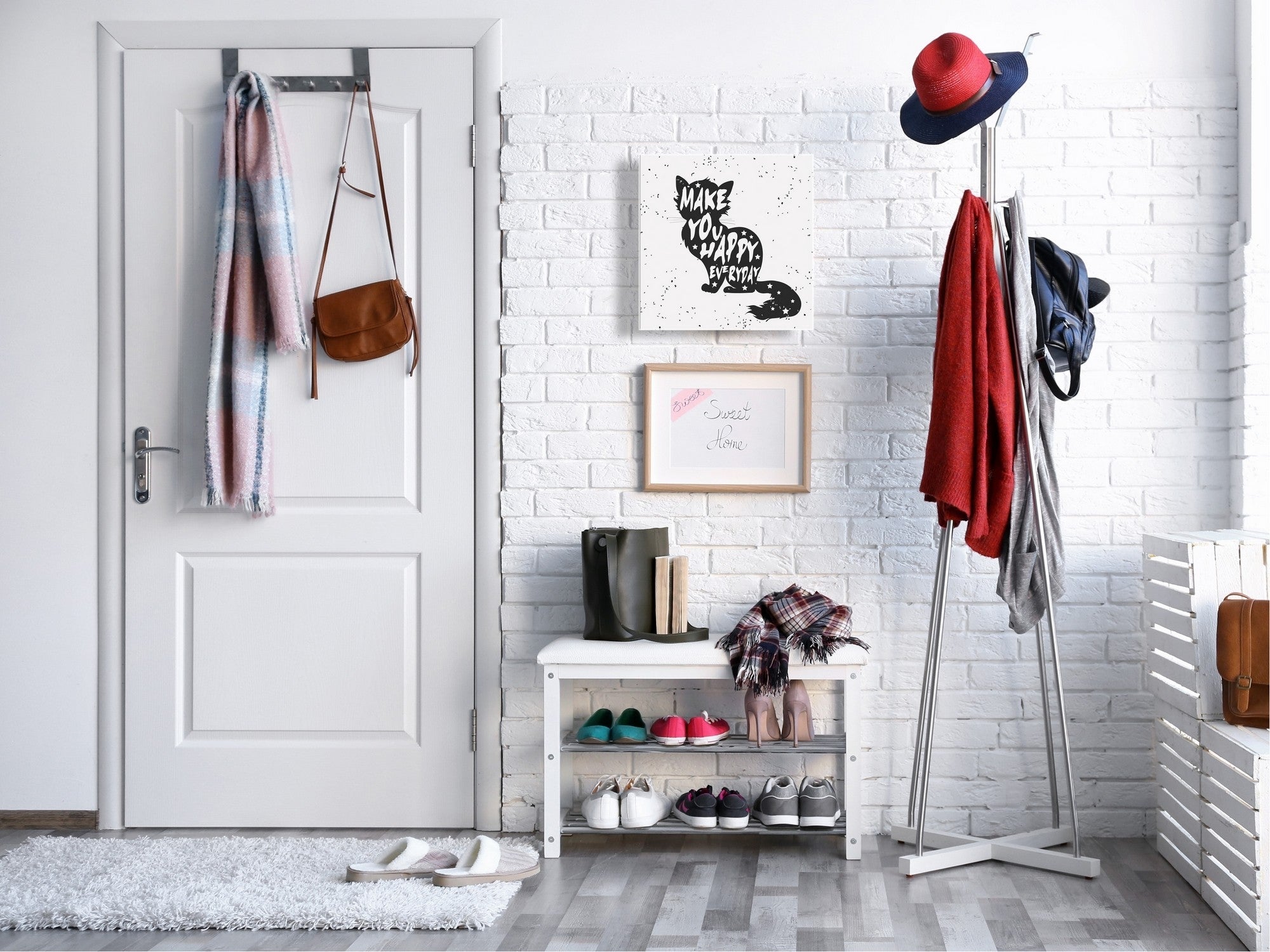 50 Keys Cabinet and Dry Erase Board in ONE K16 Doodle texts: Make you happy