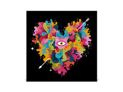 50 Key lock Box storage holder K13 Liquid heart creature