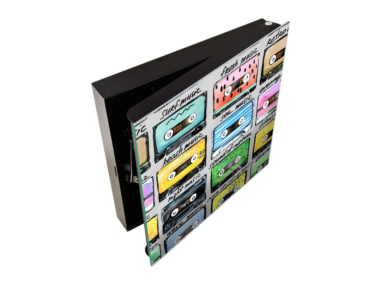 Steel key storage locker K09 Retro Audio cassettes