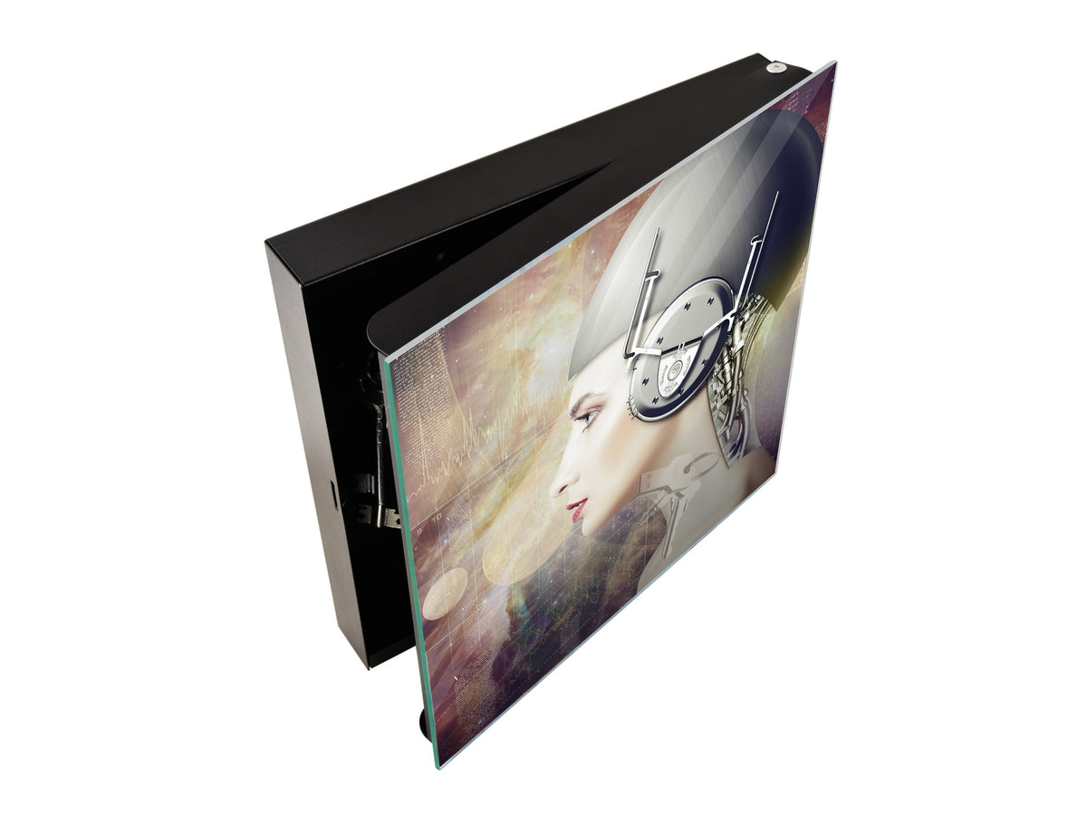 50 Key lock Box storage holder K13 Cyborg woman