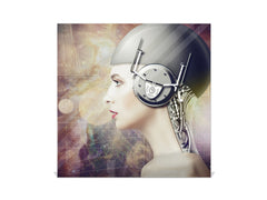 50 Key lock Box storage holder K13 Cyborg woman