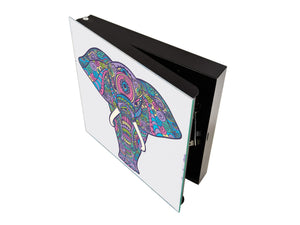 Wall Mount Key Box together K12 Map with Elephant