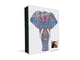 Elegante Caja de Llaves con decoración a tu gusto K12 Mapa con elefante