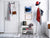 Wall Mounted Key Holder and Magnetic Dry-Erase Glass Board KN13 Abstract Graphics Series: Space and time