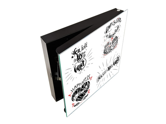 50 Keys Cabinet and Dry Erase Board in ONE K16 Doodle texts: Key to my heart