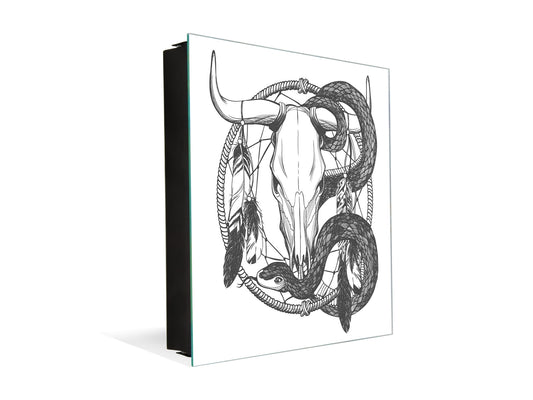 Wall Mount Key Box together K12 Skull dreamcatcher