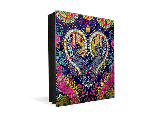 Petite armoire pour clés avec motif au choix K01 Inspirations Cachemire