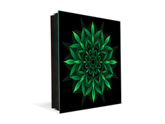 Modern Key Locker K04 Cannabis leaf art