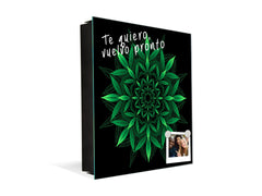 Modern Key Locker K04 Cannabis leaf art