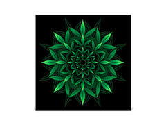 Modern Key Locker K04 Cannabis leaf art