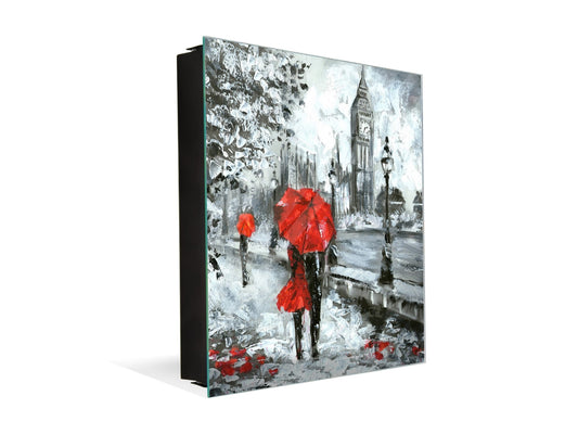 Wall Mount Key Box together with Decorative Dry Erase Board K14 Worldly motives: Big Ben