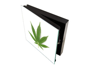 Lavagna magnetica con armadietto per chiavi K04: Arte della cannabis