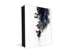 50 Key lock Box storage holder K13 Abstract woman face
