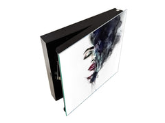 50 Key lock Box storage holder K13 Abstract woman face