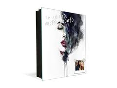 50 Key lock Box storage holder K13 Abstract woman face