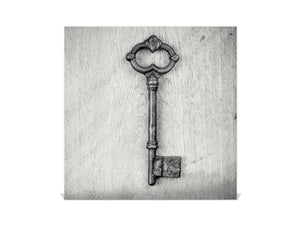 Dekorative Key Box mit magnetischer, trocken abwischbarer Glastafel K14 Weltliche Motive:  Schlüssel zu meinem Haus