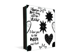 50 Keys Cabinet and Dry Erase Board in ONE K16 Doodle texts: Moon love