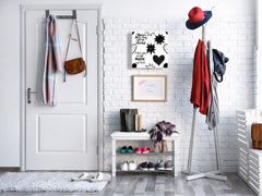 50 Keys Cabinet and Dry Erase Board in ONE K16 Doodle texts: Moon love