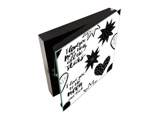50 Keys Cabinet and Dry Erase Board in ONE K16 Doodle texts: Moon love