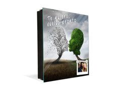 Porte-clés décoratif avec tableau à surface magnétique K10 Amour mort