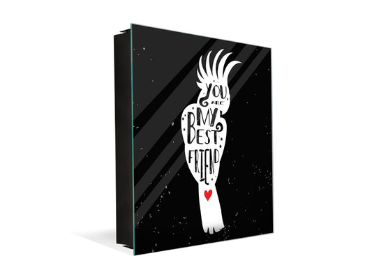 50 Keys Cabinet and Dry Erase Board in ONE K16 Doodle texts: My best friend