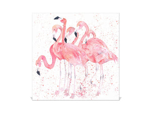 Schlüsselbox und magnetisches Whiteboard K08 Flamingos mit Wasser