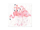 Schlüsselbox und magnetisches Whiteboard K08 Flamingos mit Wasser
