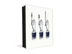 50 Key lock Box storage holder K10 Spoon, fork and knife