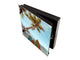 Armadietto portachiavi decorativo con lavagna K03: Tavola da surf con palme