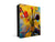 Lavagna magnetica in vetro con quadro per chiavi K08: Olio stile Kandinsky su tela