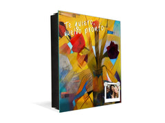 Decorative Key Storage Cabinet K08 Kandinsky Style Oil on Canvas