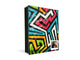 Dekorative Key Box mit magnetischer, trocken abwischbarer Glastafel K14 Weltliche Motive:  Drei farben