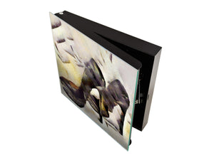 Key Cabinet Storage Box with Frameless Glass White Board K15 Chic world: High heels