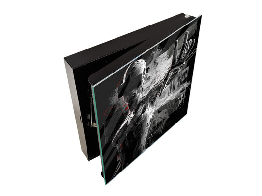 Boîte porte-clés dotée de 50 crochets pour petite entreprise K11 Femme cyborg