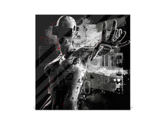 Boîte porte-clés dotée de 50 crochets pour petite entreprise K11 Femme cyborg