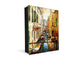 Dekorative Key Box mit magnetischer, trocken abwischbarer Glastafel K14 Weltliche Motive:  Venedig Brücke