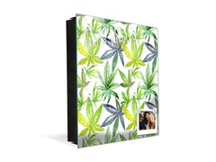 50 Keys Holder with Glass Magnetic Dry Erase Board K04 Wildflower cannabis