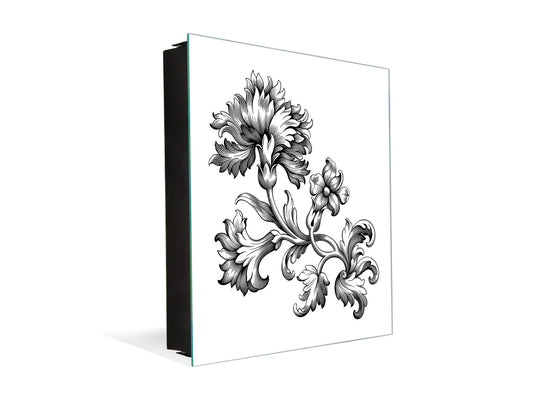 Wall Mount Key Box together K12 Baroque ornament