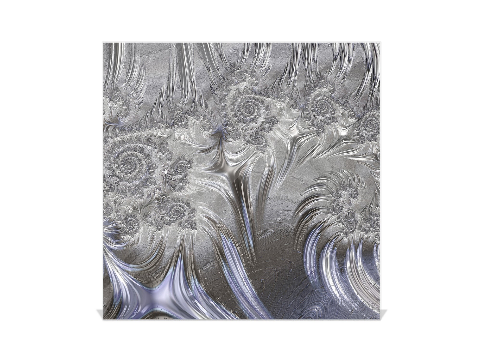 Key Cabinet Storage Box with Frameless Glass White Board KN10 Decorative Surfaces Series: Silver waves