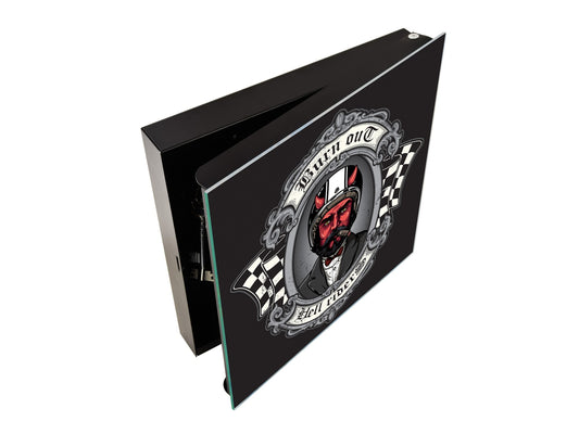 50 Keys Cabinet and Dry Erase Board in ONE K03 The devil of biker