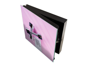 50 Key lock Box storage holder K07 Dumbbells on a pink
