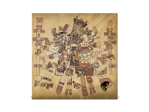 Wall Mount Key Box together K12 Aztec ancient gods