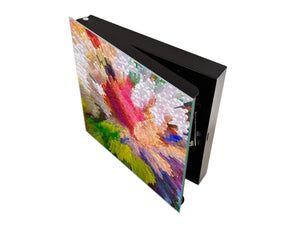Key Cabinet together with Magnetic Glass Markerboard KN12 Paintings Series: Digital flower painting